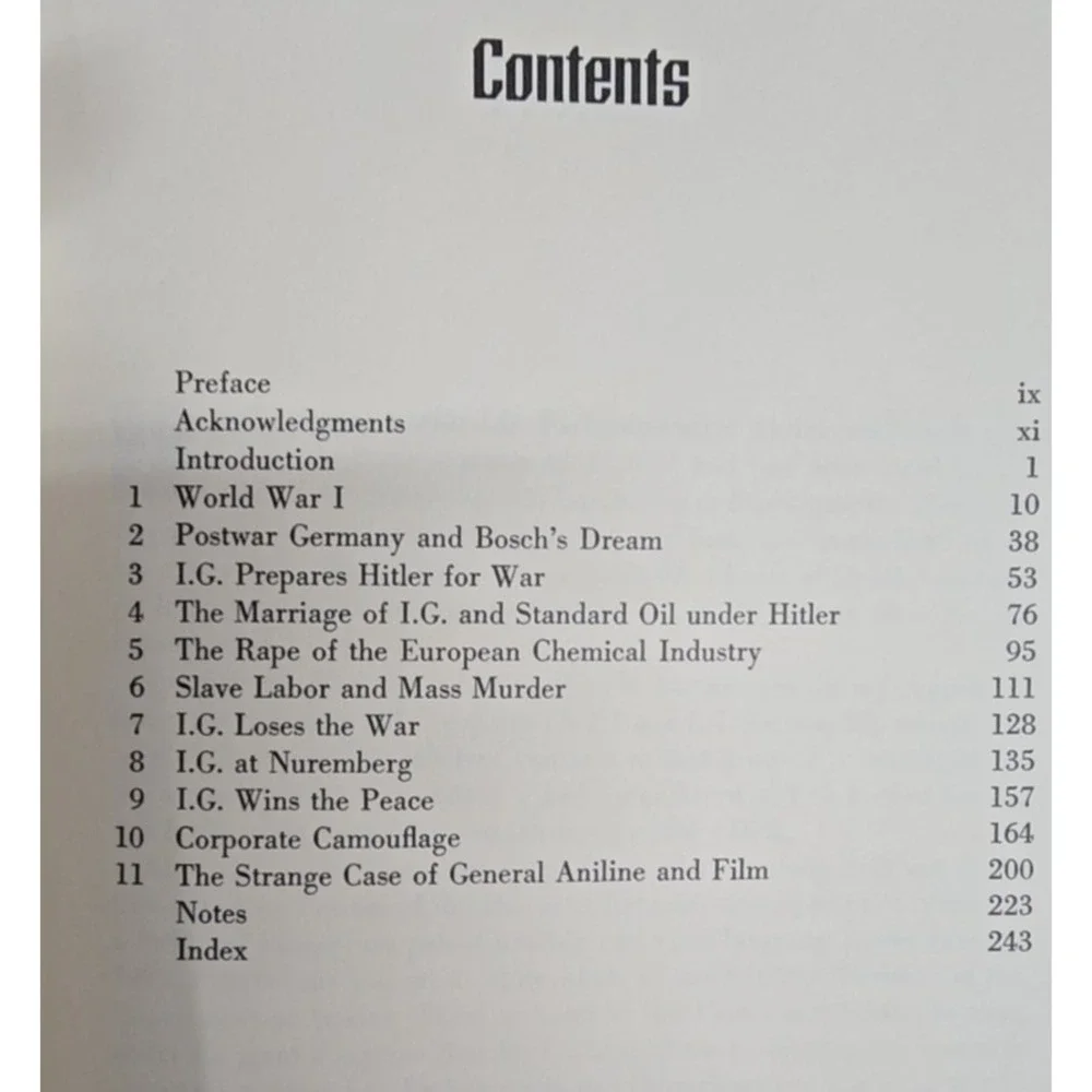 The Crime and Punishment of I.G. Farben by Joseph Borkin HC DJ History Book